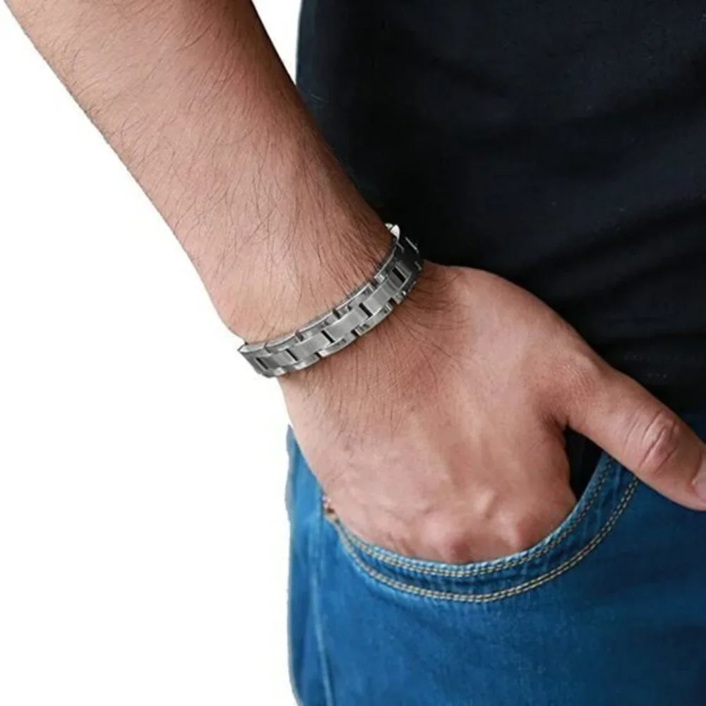Timeless‎ Stainless Steel Link Men Bracelet